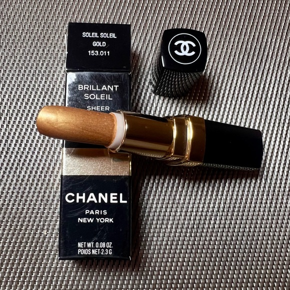 💯Auth Chanel Brilliant Soleil Sheer Brilliance Lipstick in “Gold” ULTRA RARE!!! - Picture 2 of 15